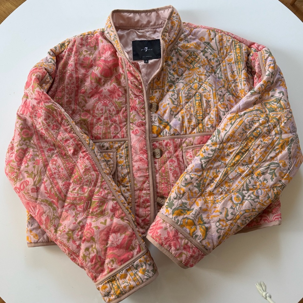 7 For All Mankind Quilted Jacket (Size Small)